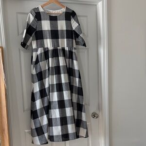 Roolee Sz S Maddie Buffalo Print Dress